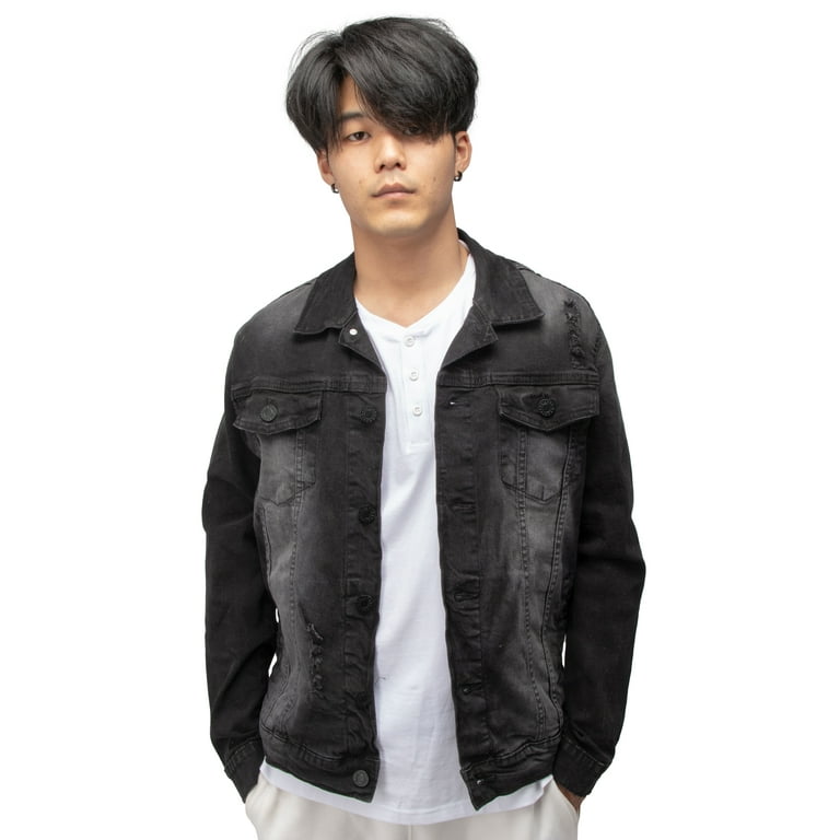 X ray shop jeans leather jacket