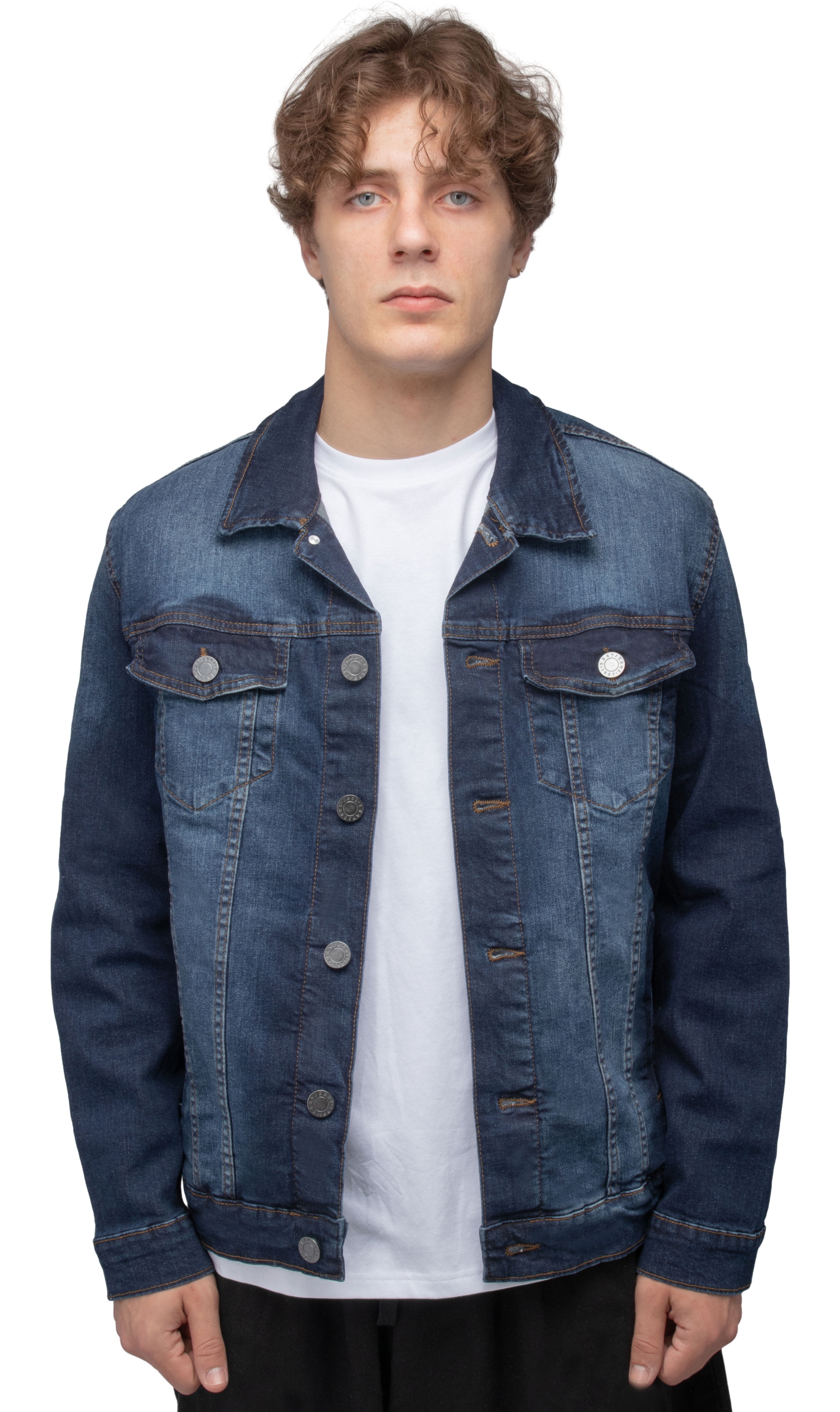 Mens Denim Jacket Light Blue Wash Pullover Hoodie Sweatshirt Jumper All  Sizes UK | eBay