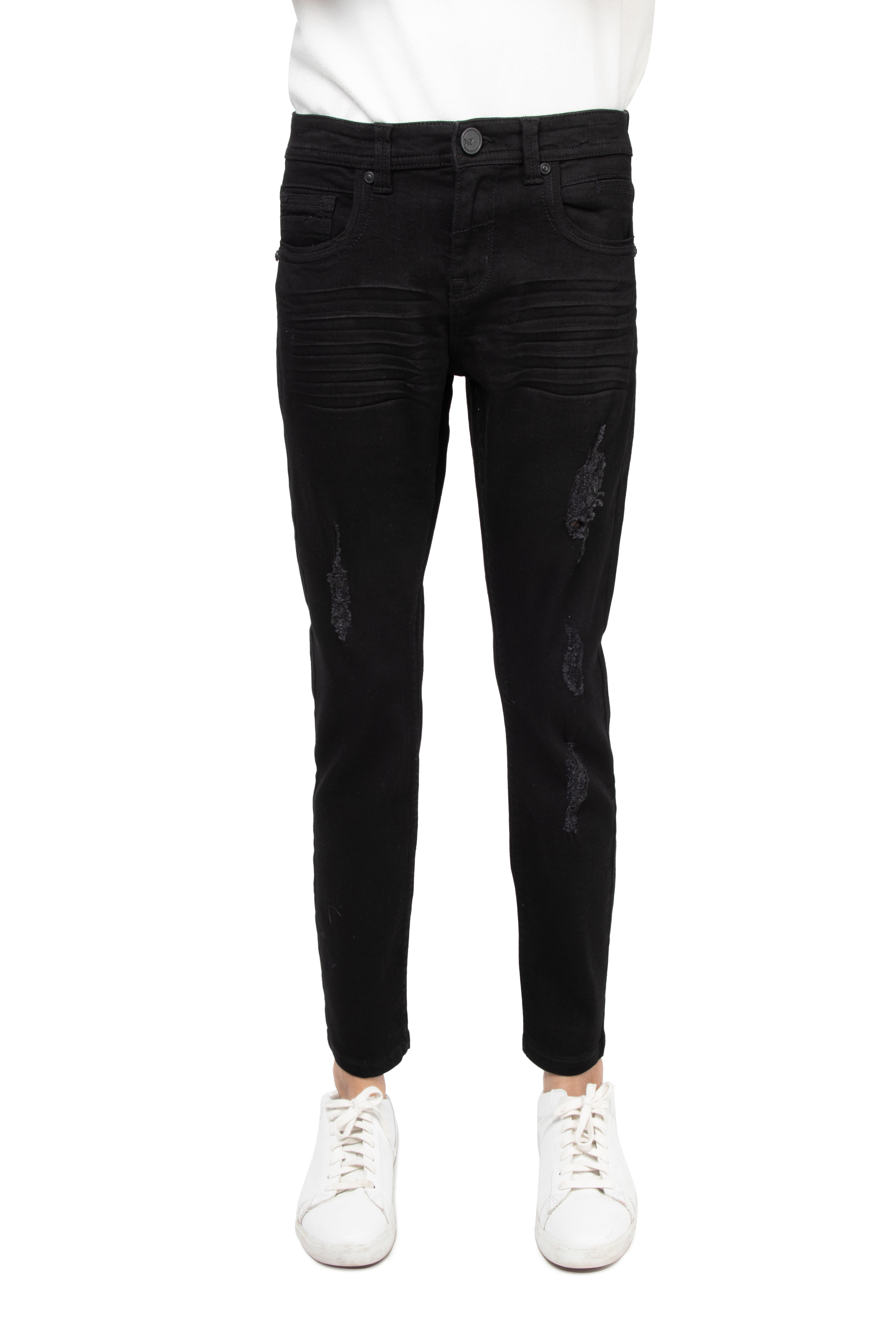 Helt vildt Rute Intim X RAY Skinny Jeans for Boys Slim Fit Denim Pants, Jet Black - Minor Rips,  Size 14 - Walmart.com