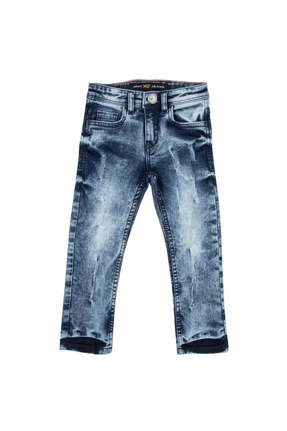JEANS  Toddler Boy's Distressed Stretch Jeans, Light Wash, 2T