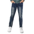 thumbnail image 1 of X RAY Skinny Ripped Jeans for Boys – Distressed Slim Fit Denim Pants, Tint - No Rips, Size 7, 1 of 8