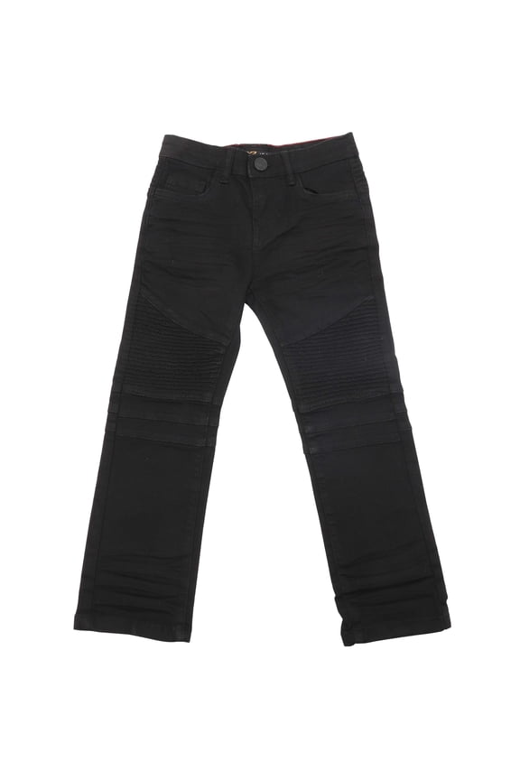 JEANS Toddler boy's Moto Fashion Jeans, Black, 4T