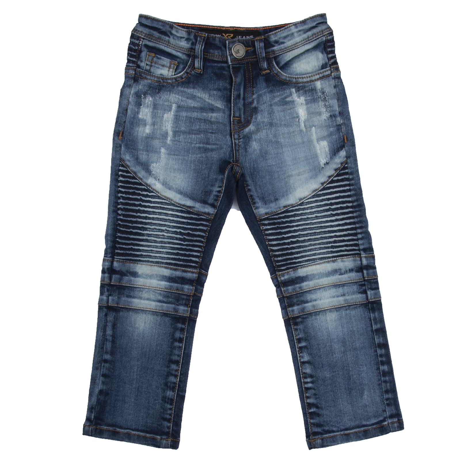 X RAY Slim Fit Biker Pants for Boys Baby Toddler – Skinny Moto Light Blue Moto Size 4T - Walmart.com