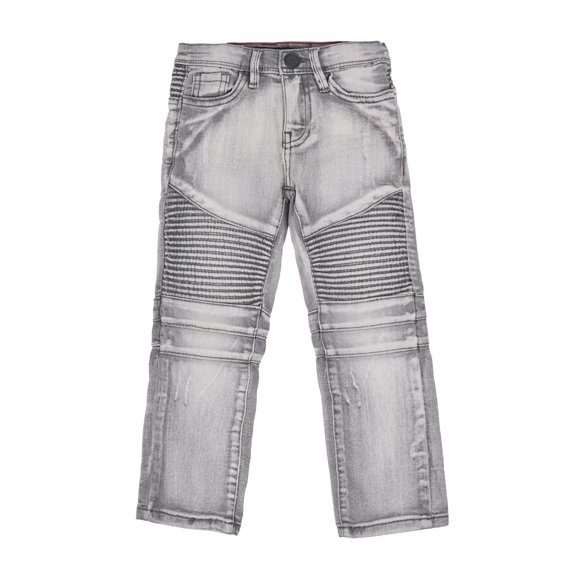 X RAY JEANS Toddler Boy's Moto Jeans, Grey, 2T