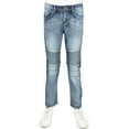 thumbnail image 1 of X RAY JEANS  Big Boy's Moto Jeans, Light Blue, 12, 1 of 6