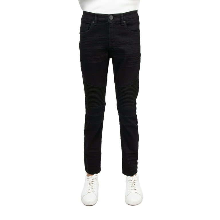 X RAY Slim Fit Biker Pants for Boys Boys Teen Distressed Skinny Moto Jeans, Stitch Moto Jet Size 16 - Walmart.com