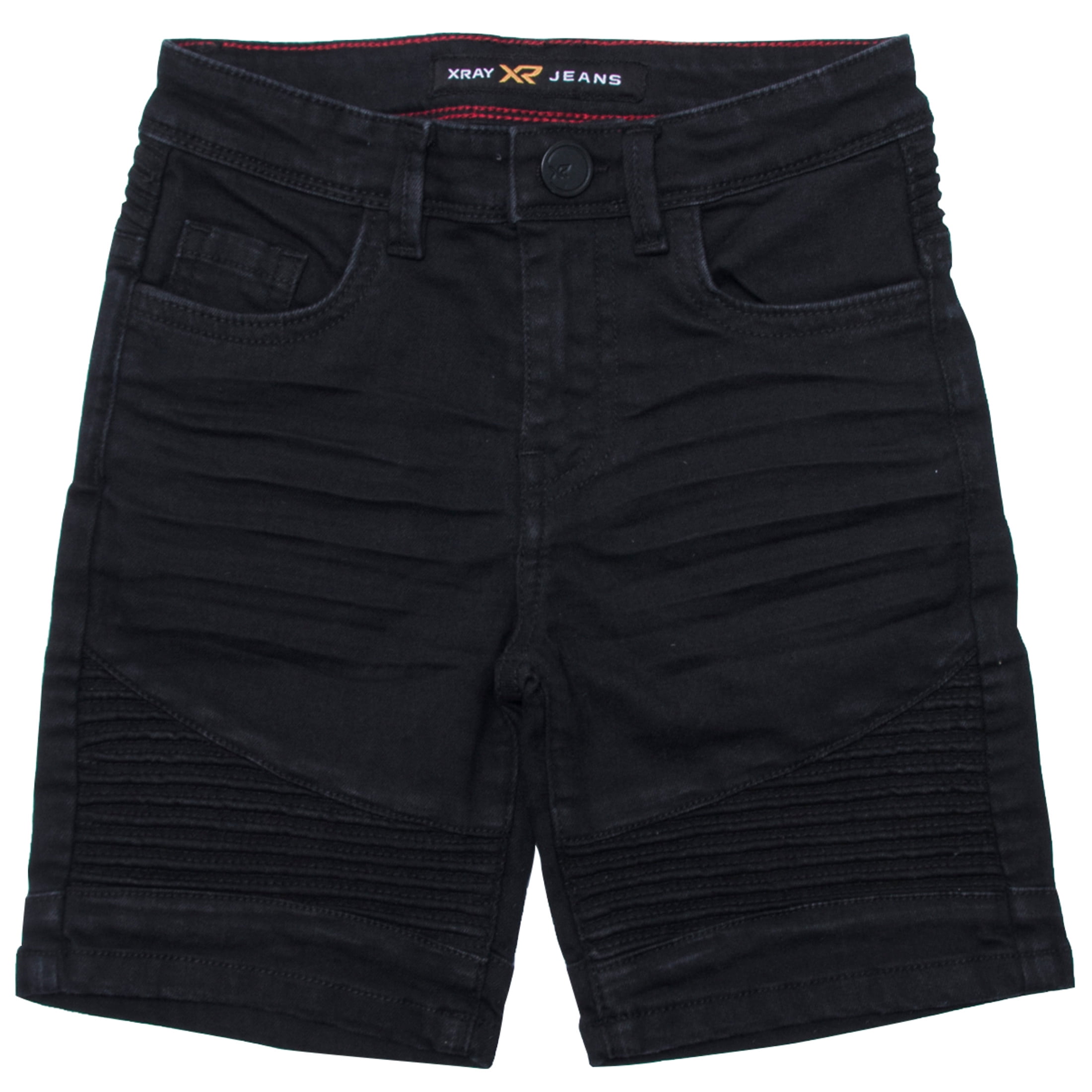Black biker jean shorts hotsell