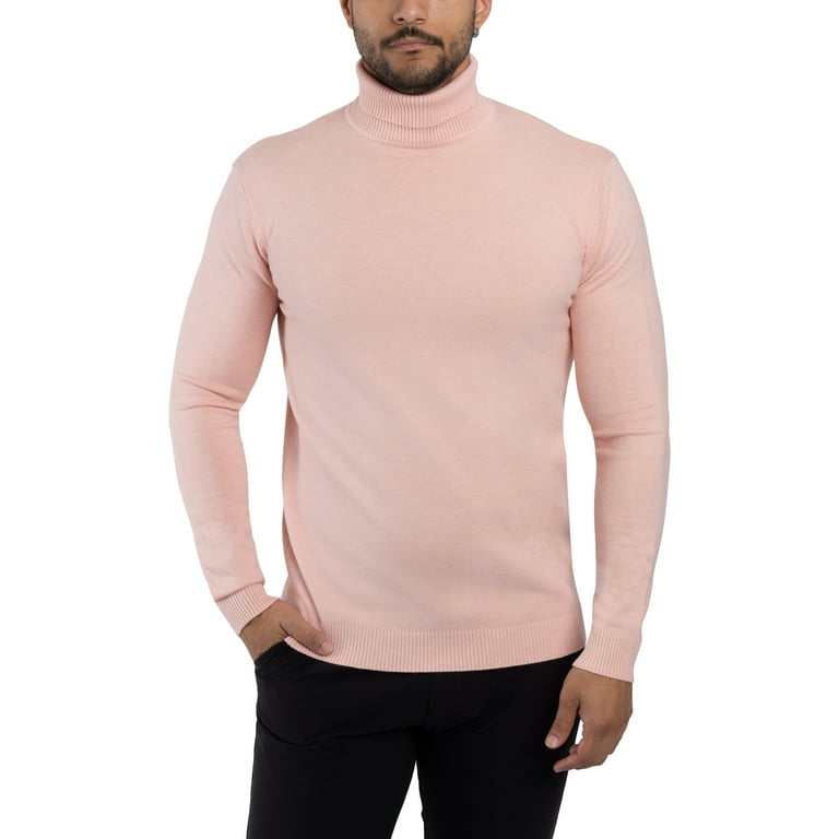 X RAY JEANS Mens Turtleneck Sweater Pullover Light Pink XL Walmart