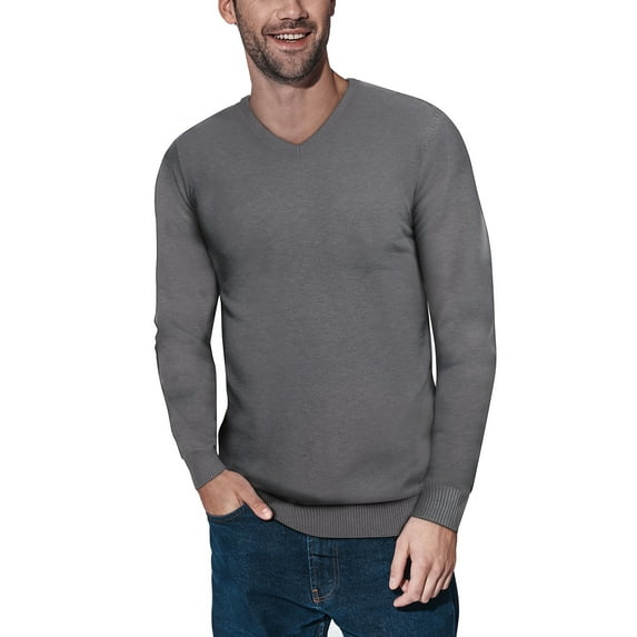 X RAY V-Neck Sweater for Men – Soft Slim Fit Middleweight Pullover Banana