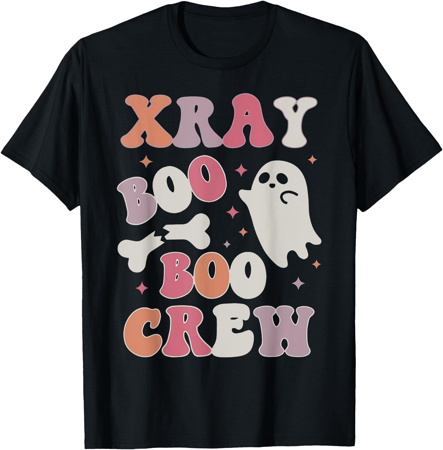 X Ray Boo Boo Crew Ghost Radiology Halloween Fall Nurse T-Shirt ...