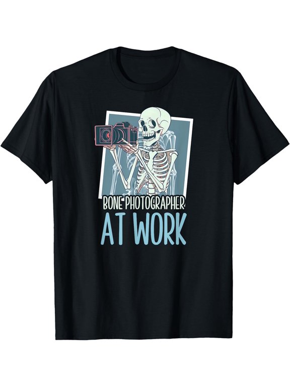 X Ray Tech Halloween Bone Photographer At Work T-Shirt