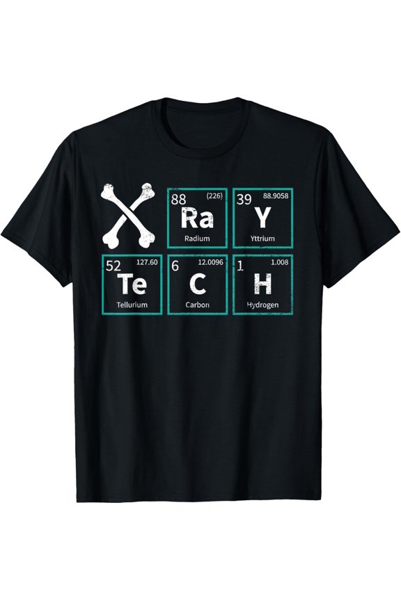 X-Ray Tech Radiologist Rad Tech Radiology Periodic Table T-Shirt