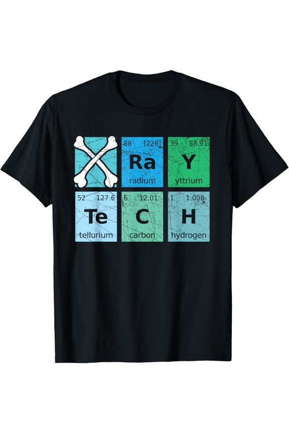 X-Ray Tech Radiologist Rad Tech Radiology Periodic Table T-Shirt