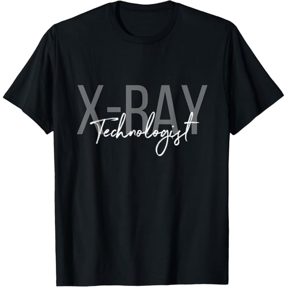 X-Ray Technologist Radiologic Tech T-ShirtMen and women, Black T-shirt, size: Extra large