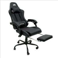 X Rocker Apex PC Gaming Chair with Massage Function and Footrest, Black