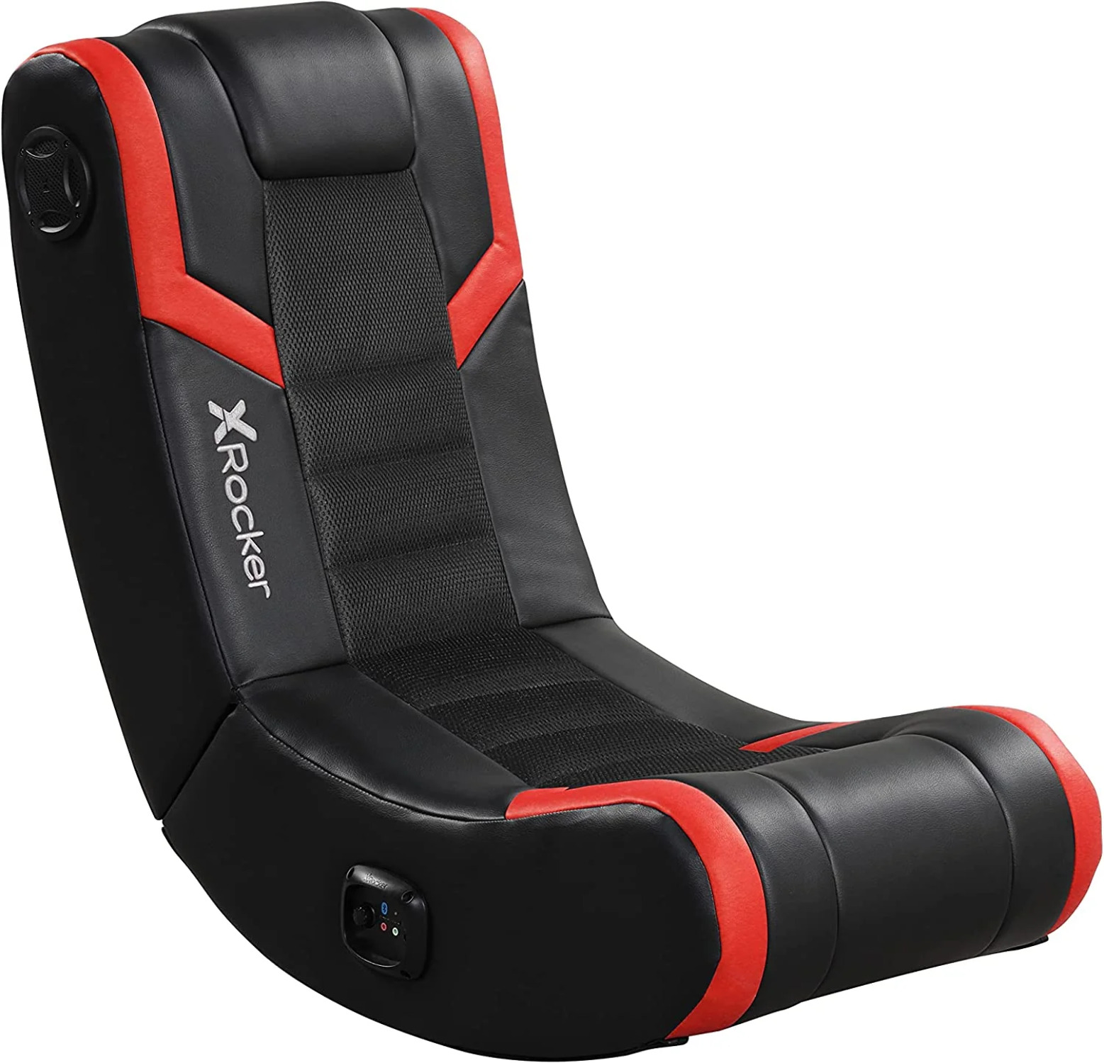 X Rocker Floor Rocking Gaming Chair, Headrest Mounted Bluetooth