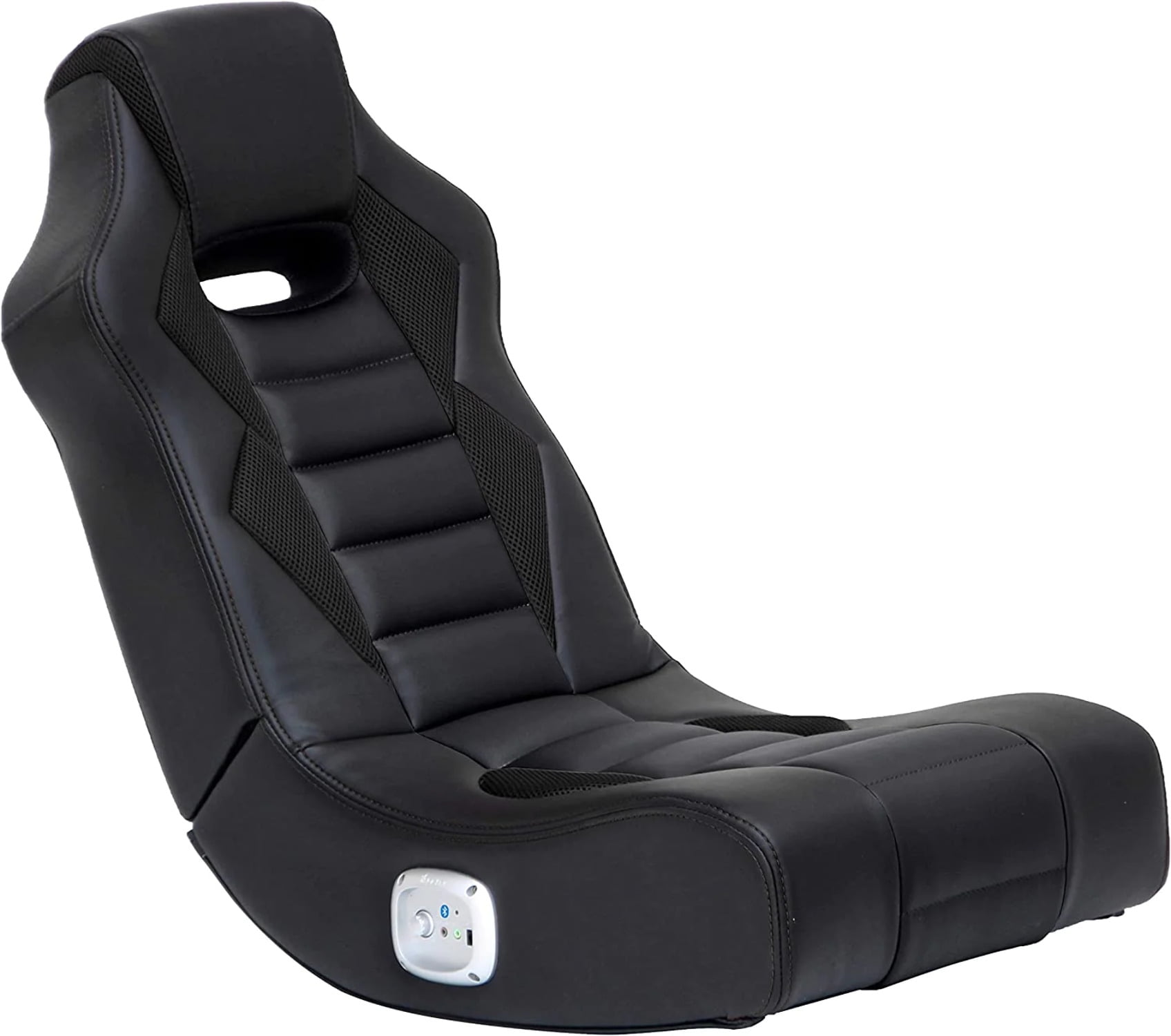 X Rocker Floor Rocking Gaming Chair, Headrest Mounted Bluetooth