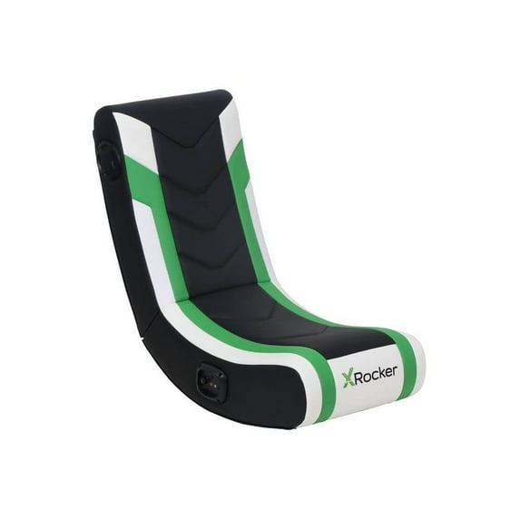 X Rocker Horizon RGB LED Audio Floor Rocker Gaming Chair Green/Black ...