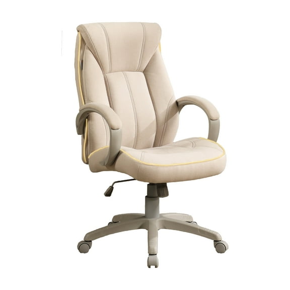 X Rocker Lucent PC Gaming Chair with LED Lighting, Cream