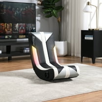 X Rocker Navigator Floor Rocker Gaming Chair with RGB Lighting and 2.0 Audio, Black
