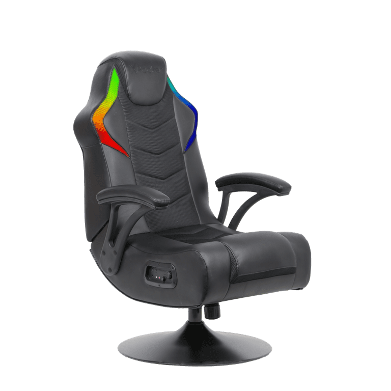 X Rocker Nemesis RGB Audio Gaming Pedestal Console Chair Black