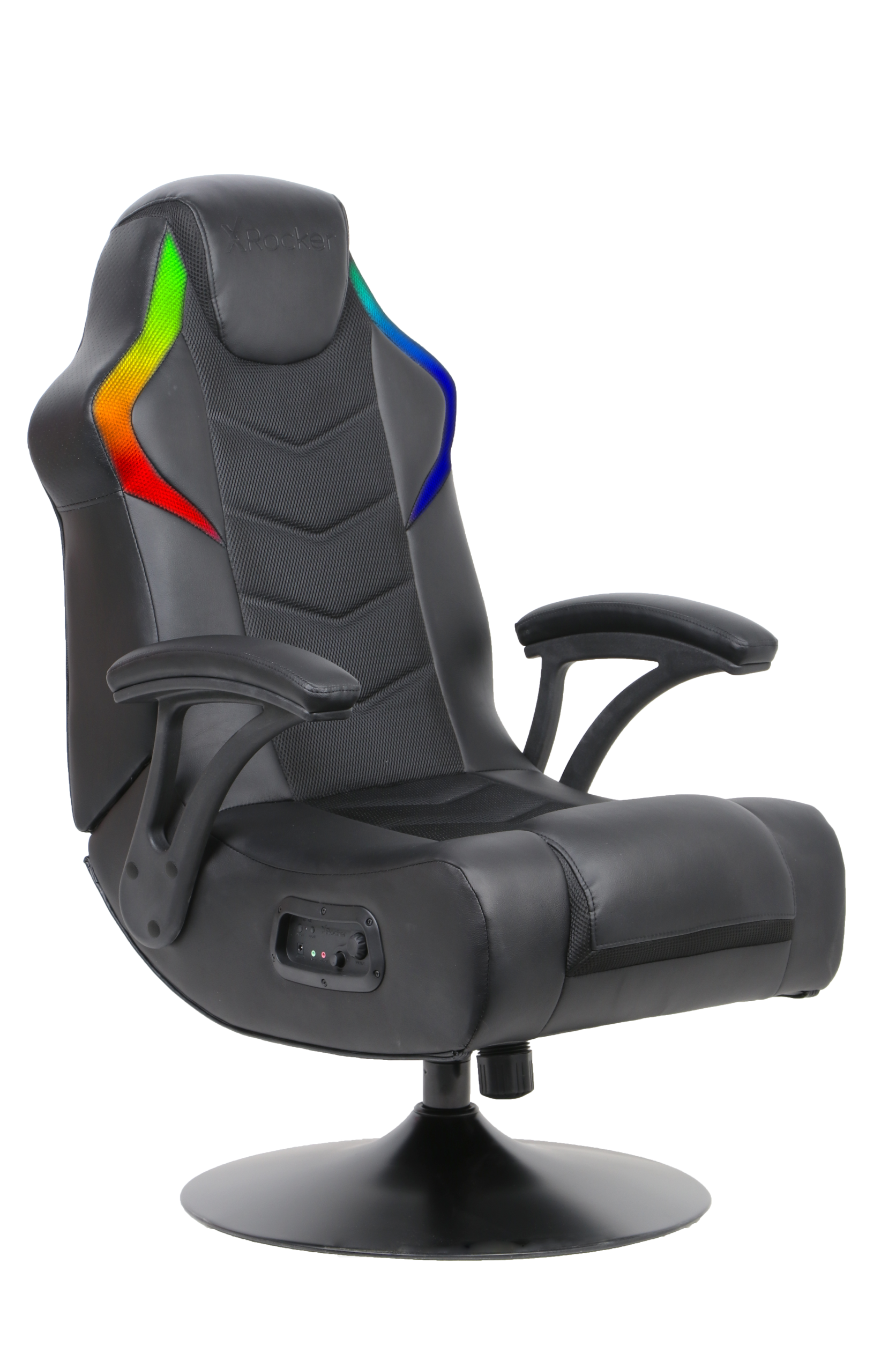 X Rocker Nemesis RGB Audio Gaming Pedestal Console Chair, Black, 32.7 x 25.8 x 40.2 - image 1 of 9