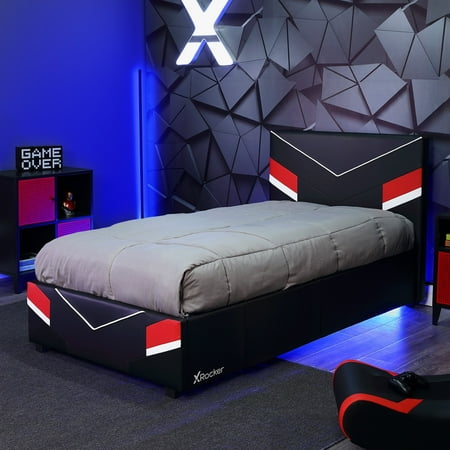 X Rocker - Orion eSports Twin Gaming Bed Frame - Black/Red
