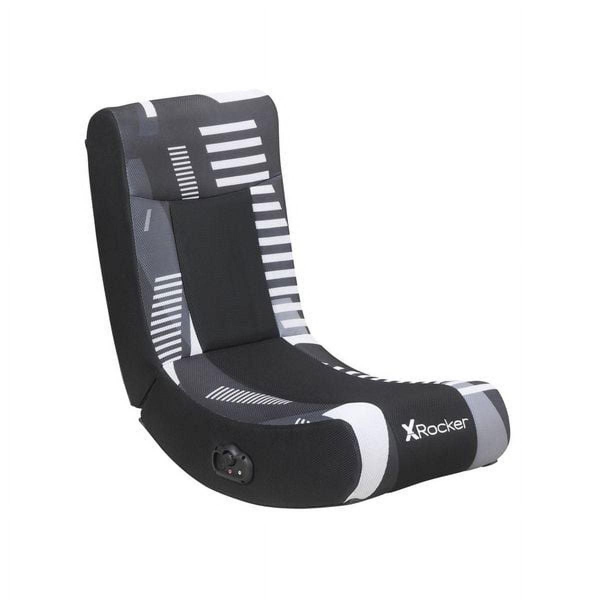 X Rocker Solo 2.0 Audio Floor Rocker Gaming Chair, Black Mesh 29.33