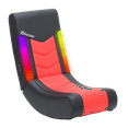 thumbnail image 1 of X Rocker Solo Floor Rocker Gaming Chair with RGB Lighting, Red, 1 of 8