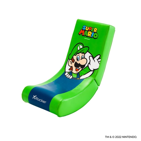 X rocker nintendo super mario luigi video rocker gaming bodensessel sprednji pogled