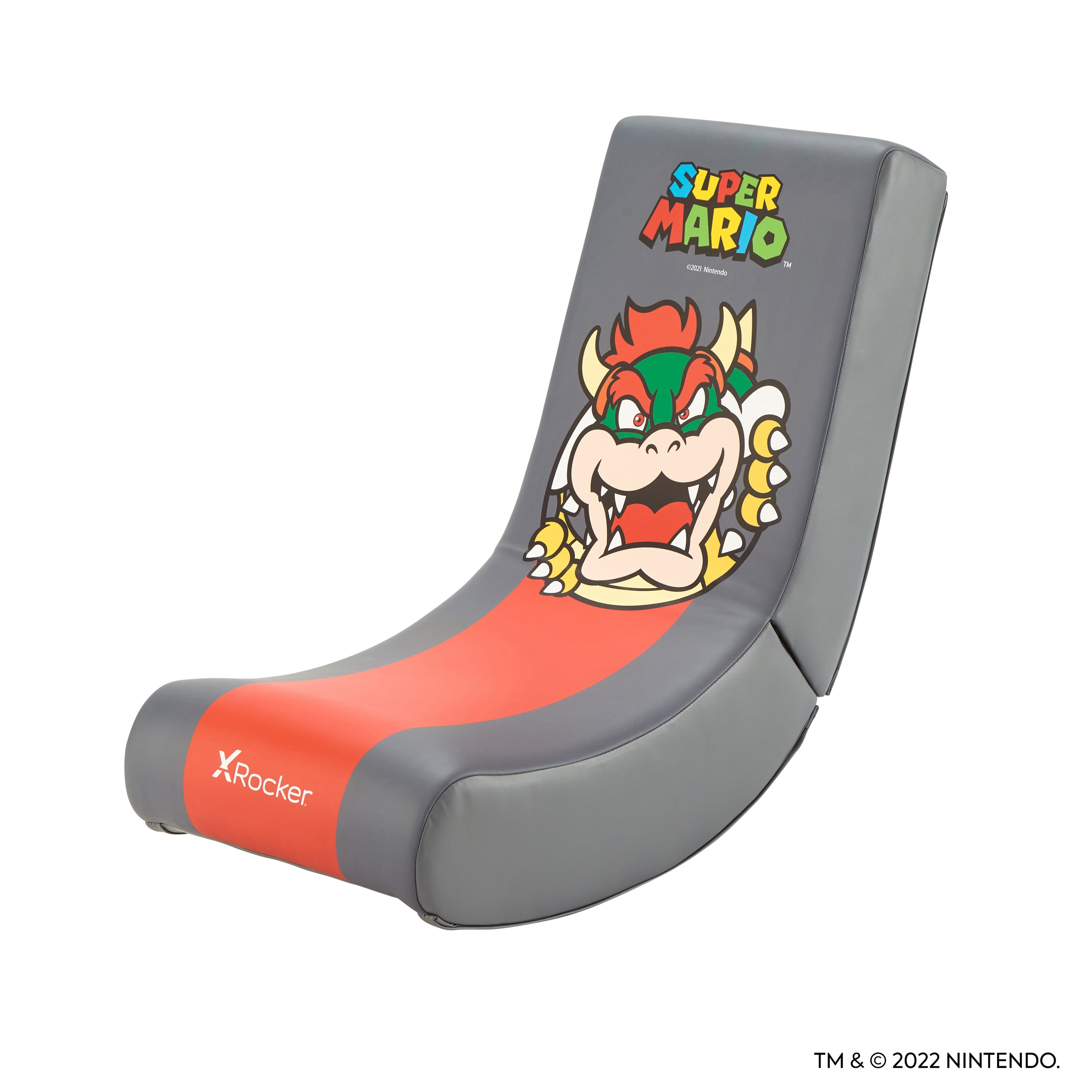  X Rocker Super Mario Peach - Silla de suelo para videojuegos,  edición oficial All-Star coleccionable de Nintendo, piel sintética,  plegable, 33.46 x 16.14 x 25.59 pulgadas, rosa melocotón princesa : Hogar y  Cocina