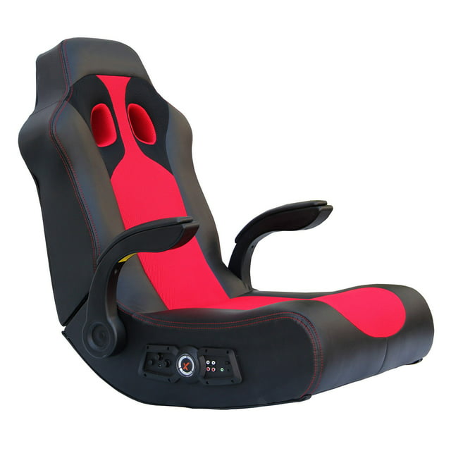 X Rocker Vibe 2.1 Bluetooth Gaming Chair Rocker, Black/Red, 5172801