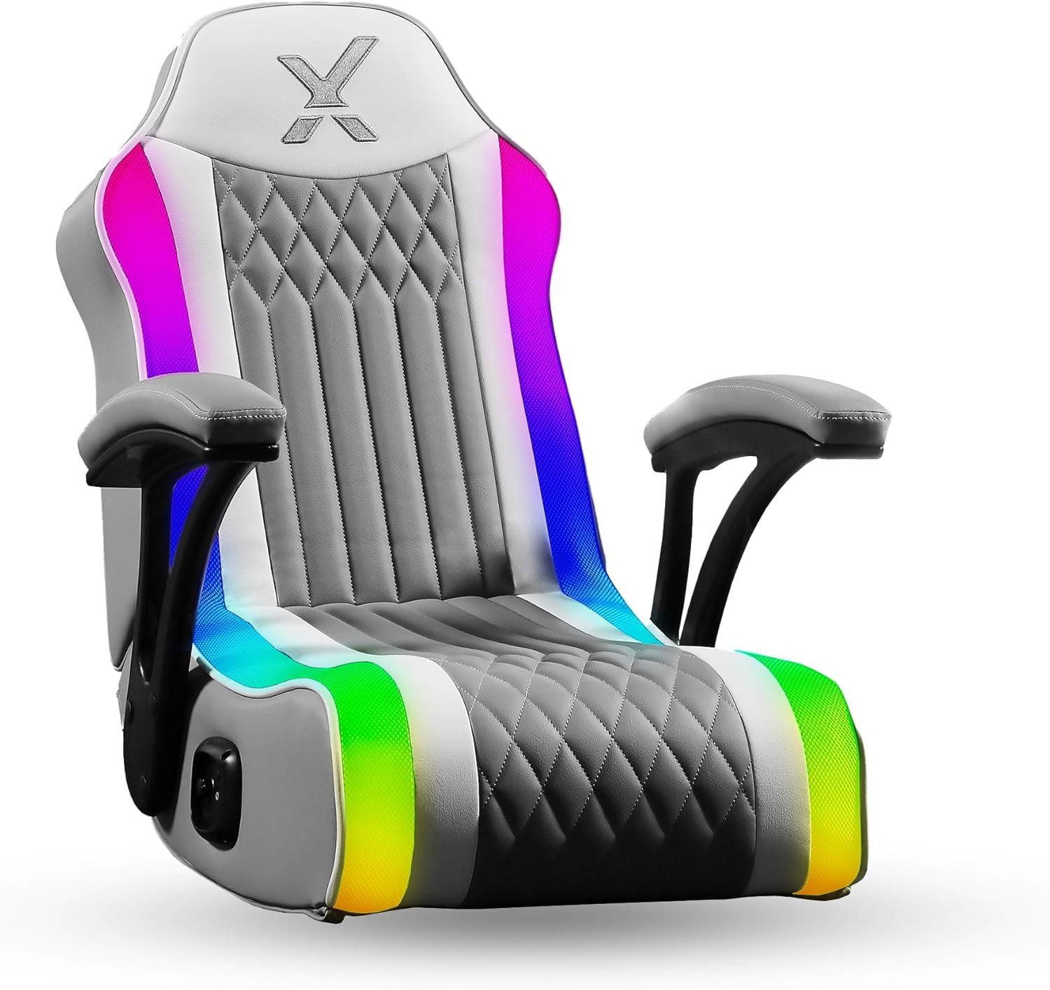 X Rocker Video Gaming Floor Rocker Chair, Built-in Audio Speakers ...