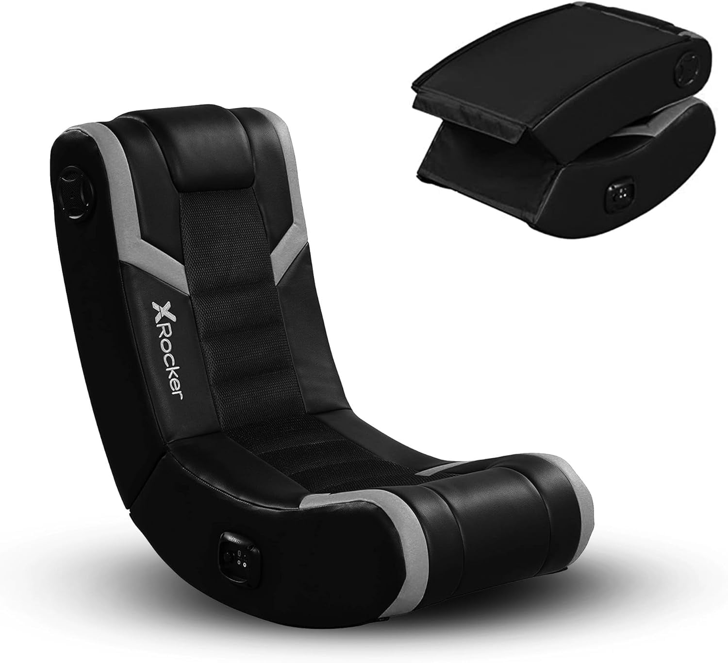 X Rocker Video Gaming Floor Rocker Chair, Built-in Audio Speakers ...