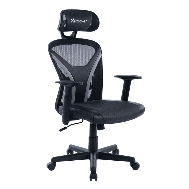X Rocker Voyage Mesh Gaming Chair, Black, 24.8 x 25 x 41.92-45.66