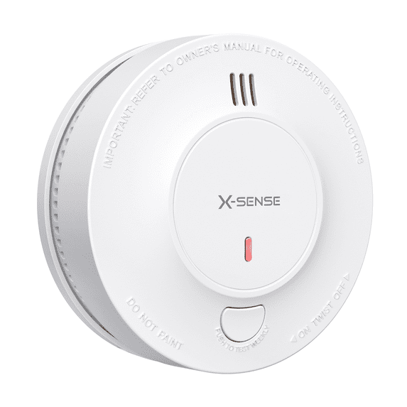 X-Sense 10-Year Battery Smoke Alarm, Fire Detector with LED Indicator, Lithium Powered, 1-Pack (SD2J0AX)