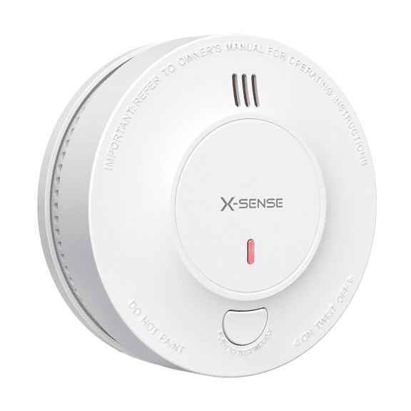 X-Sense 10-Year Battery Smoke Alarm, Fire Detector with LED Indicator, Lithium Powered, 1-Pack (SD2J0AX)