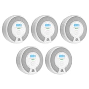 X-Sense Smoke and Carbon Monoxide Alarm Combo, 10-Year Battery Powered Detector, UL 217 & UL 2034 Certified, SC07, 5-Pack