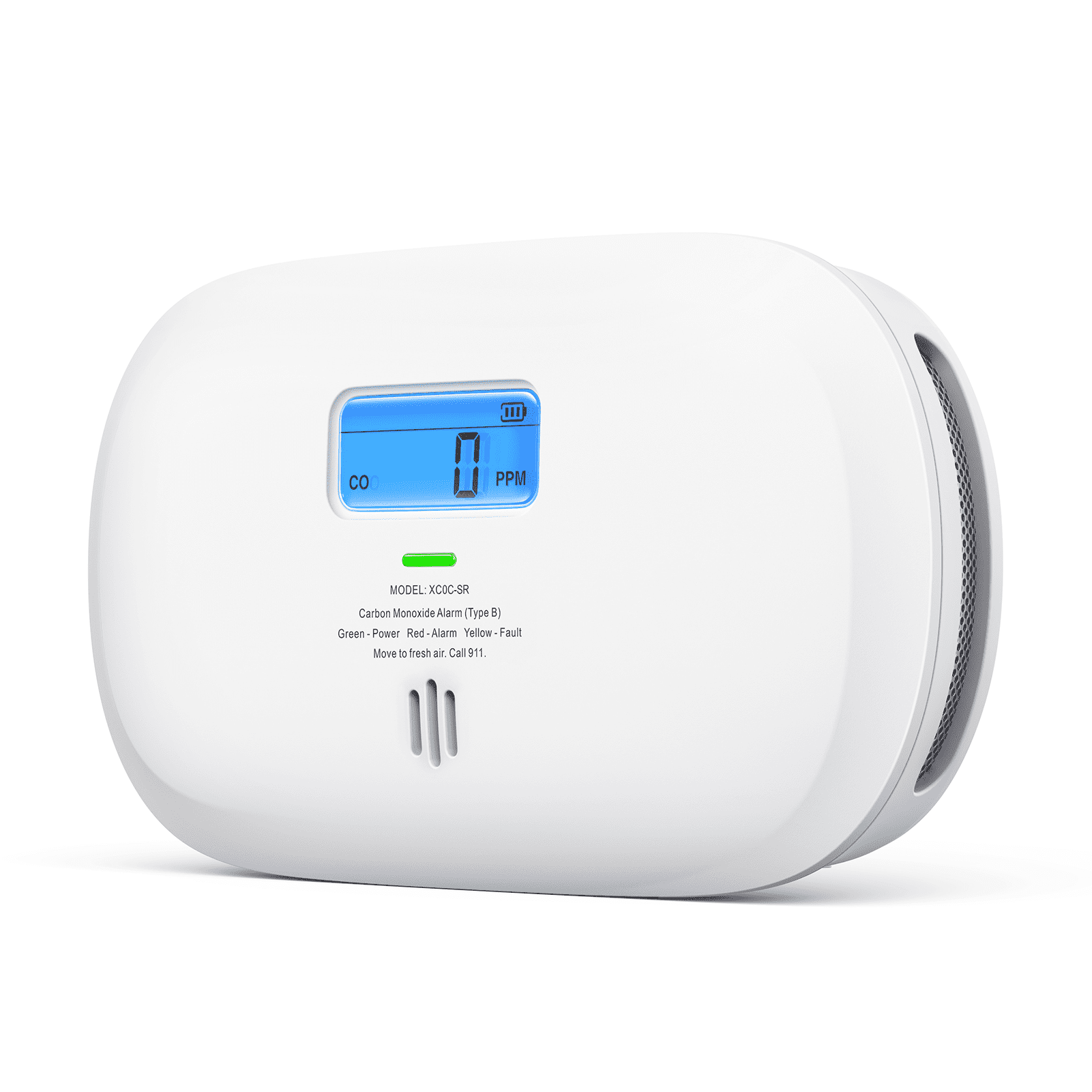 X-Sense Carbon Monoxide Detector, Replaceable Battery Powered with LCD Display, Portable for Travel, 1-Pack, XC0C-SR