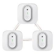 X-Sense Carbon Monoxide Detector Smoke Detector with Voice Location, Fire Alarms Wireless Interconnected, Model XP02-WR, 3-Pack