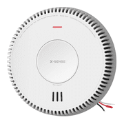 X-Sense Hardwired Combination Smoke and Carbon Monoxide Detector, Hardwired Interconnected Smoke and CO Detector Alarm with Replaceable Battery Backup, XP04, 1-Pack