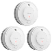 X-Sense Smoke Alarm, 10-Year Battery Fire Alarm Smoke Detector with LED Indicator & Silence Button, 3-Pack