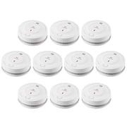 X Sense 10 Year Battery Smoke Detector, Photoelectric Sensor, ETL Listed, Battery Powered Smoke Alarm, SD2J0AX, 10 PACK