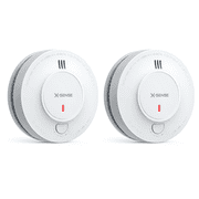 X-Sense Smoke Alarm, 10-Year Battery Life Fire Alarm with LED Indicator, 2-Pack