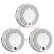 X-Sense Smoke and Carbon Monoxide Alarm Combo, 10 Year Sealed Battery, Wireless Interconnected Fire & CO Detector, Connects Up to 24 Link+ Devices, 3 PACK, SC06-W
