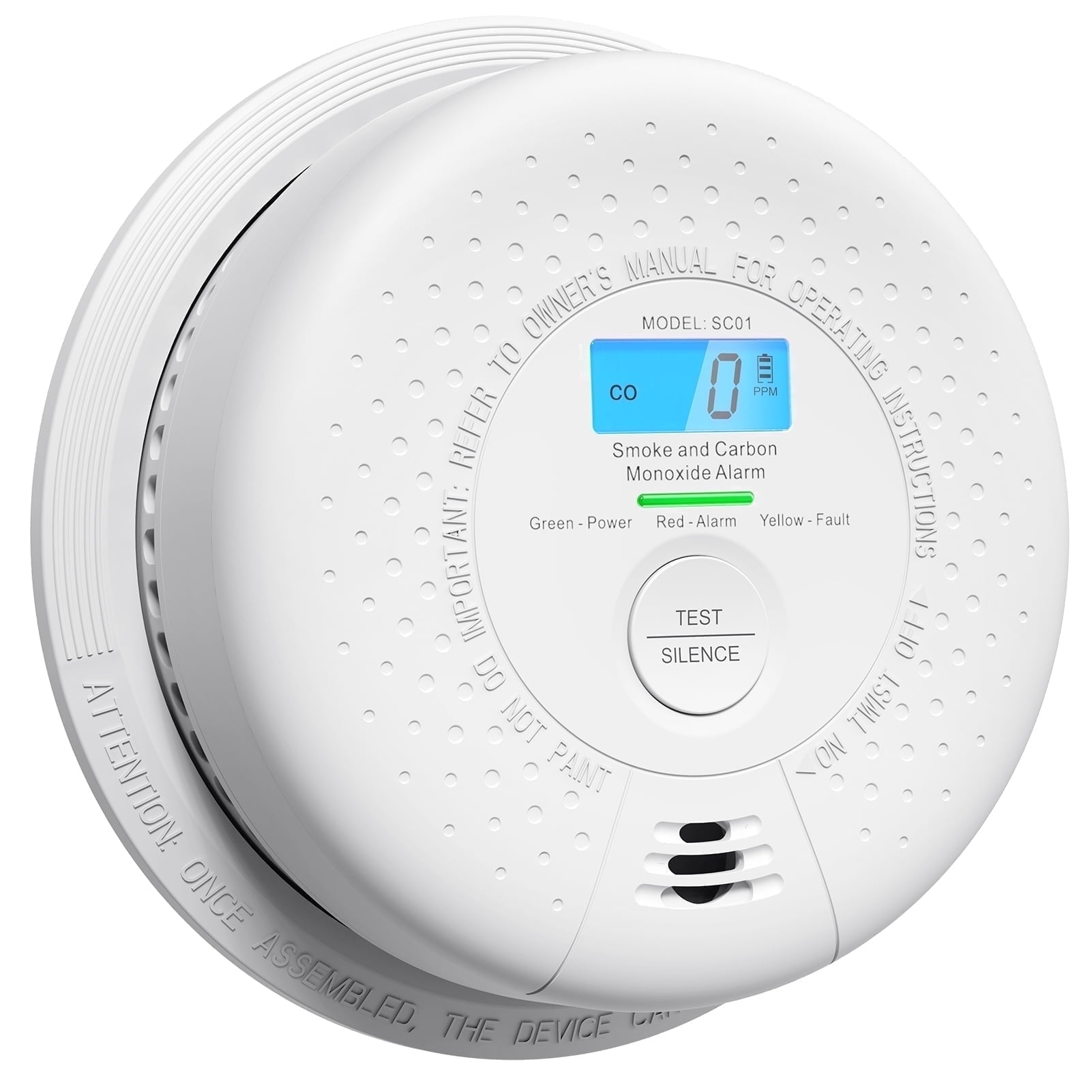 X-Sense Smoke and Carbon Monoxide Detector Combo 10 Year Battery