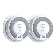 X-Sense Smoke Alarm, 10-Year Battery Life Fire Alarm with LED Indicator, 2-Pack