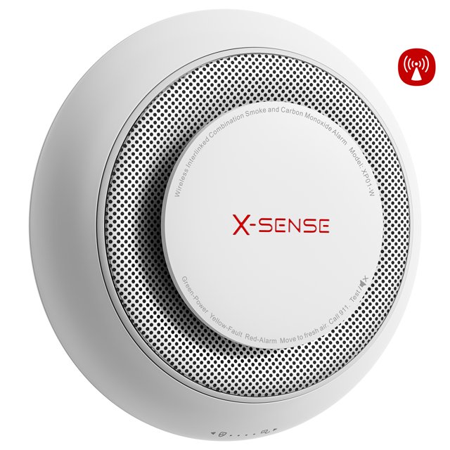 XSense Wireless Interconnected Combination Smoke and Carbon Monoxide Detector with Large