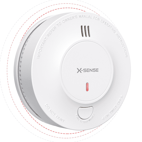 X Sense Interconnected Smoke Alarm, 10 Year Battery, ETL Listed, SD19 W, 1 PACK