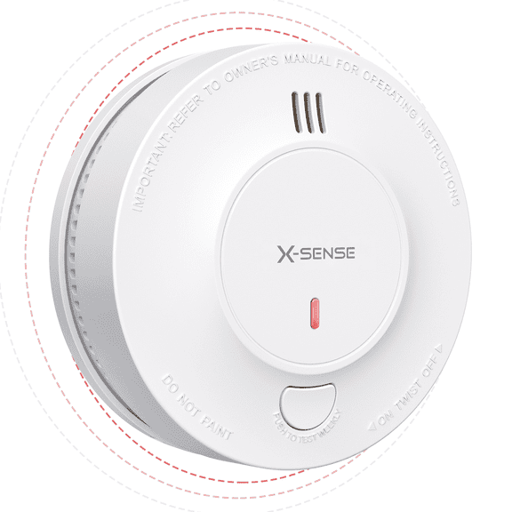 X-Sense Wireless Interconnected Smoke Detector Alarm with Long-Range Signal, SD19-W, 1-Pack